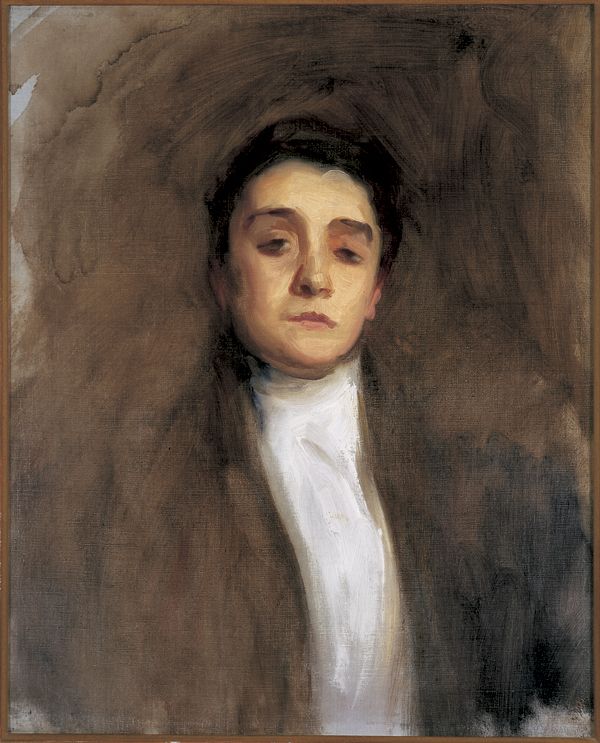 A portrait of Eleonora Duse by John Singer Sargent, circa 1893.